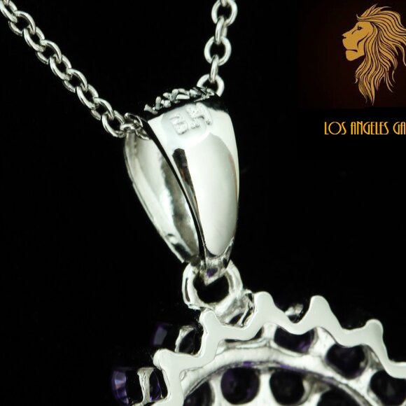 $3950 / NEW / EFFY / Fancy Purple Amethyst Necklace / 14K Gold - Picture 8 of 8